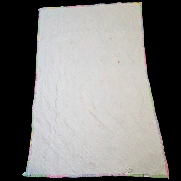 90s Tweety Bird Girls Patchwork Toddler Comforter Coverlet Blanket 37 X 58" USA - Picture 11 of 11